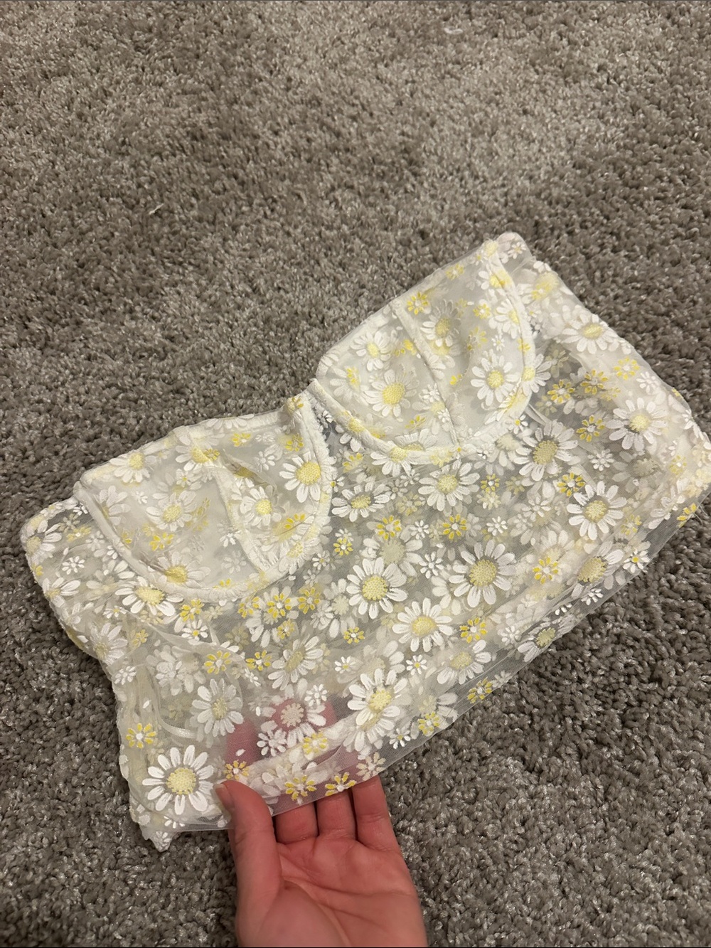 Zara Daisy Tube Top 🌼
